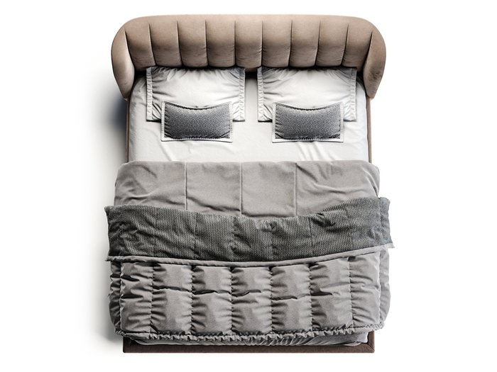 Кровать Tulip коричневого цвета 180х200 - лучшие Кровати для спальни в INMYROOM