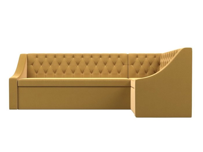 Кухонный угловой диван-кровать Мерлин желтого цвета правый угол - купить Угловые диваны по цене 48999.0