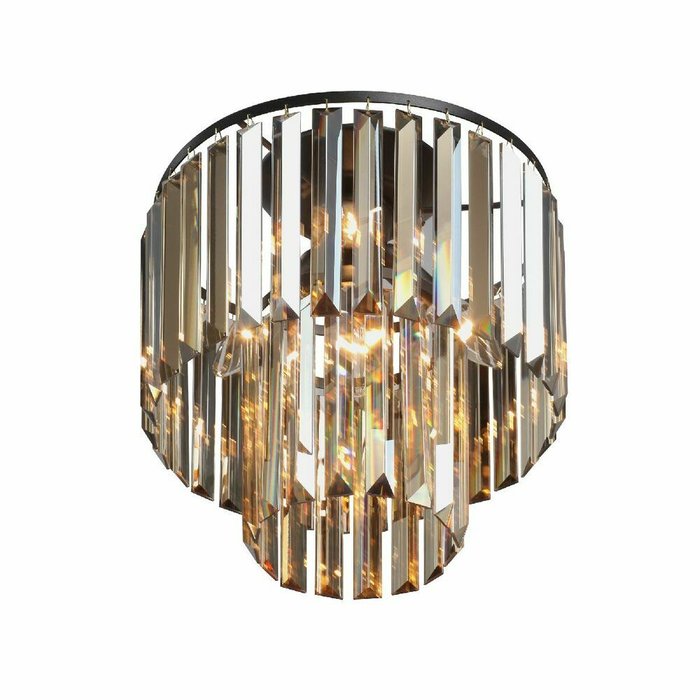 Потолочный светильник V5154-1/4PL (хрусталь, цвет янтарный) - купить Потолочные люстры по цене 10831.0