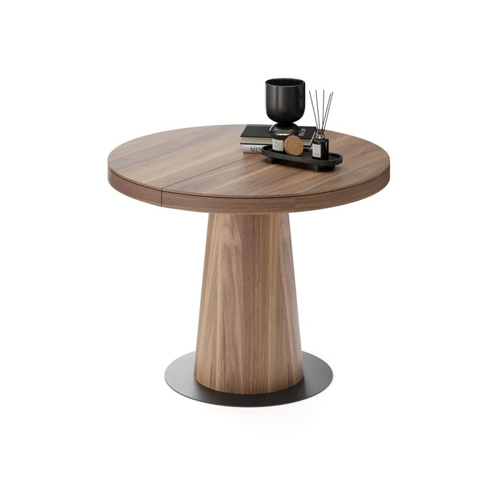 Раздвижной обеденный стол Мирах L коричневого цвета - купить Обеденные столы по цене 209840.0