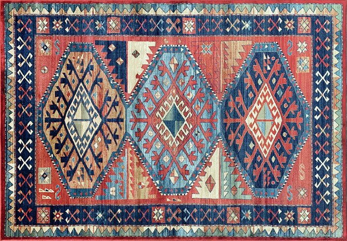 Ковер Antique 80х125 сине-красного цвета Ковер Antique 80х125 сине-красного цвета