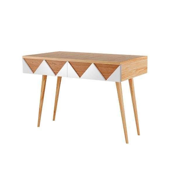 Консоль Woo Desk с узором белого цвета Консоль Woo Desk с узором белого цвета