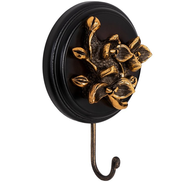 Настенный крючок Орхидея темно-коричневого цвета - купить Крючки по цене 3870.0