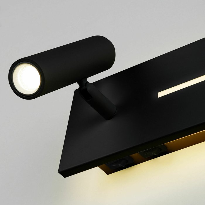 Светильник настенный светодиодный Tuo LED MRL LED 1117 черный - купить Накладные споты по цене 7890.0
