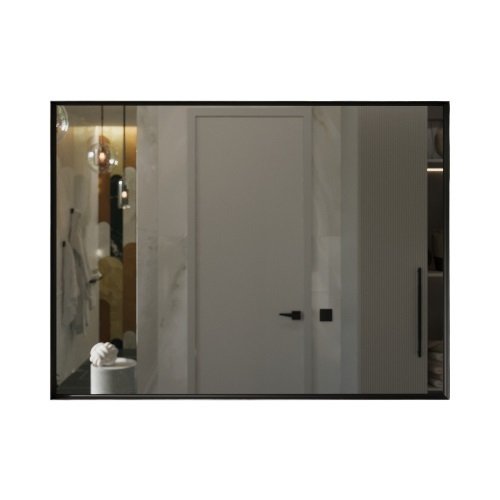 Настенное зеркало Bello 90х120 в черной раме