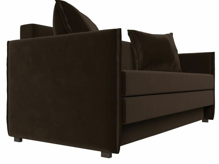 Диван-кровать Лига 011 темно-коричневого цвета  - лучшие Прямые диваны в INMYROOM