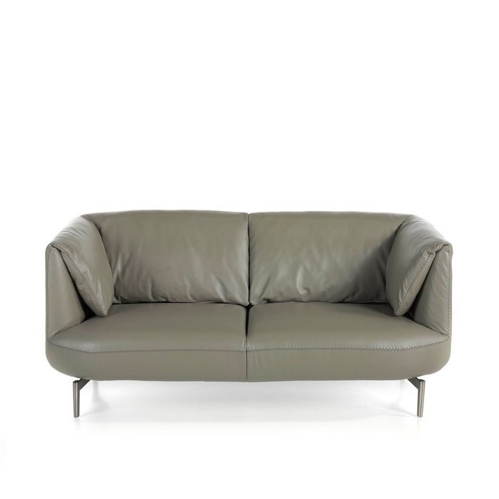 Диван двухместный серого цвета - купить Прямые диваны по цене 415990.0