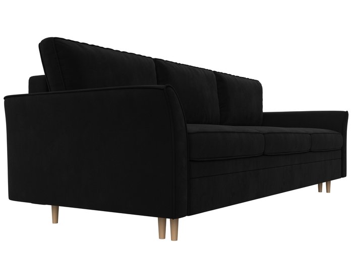 Прямой диван-кровать София черного цвета - лучшие Прямые диваны в INMYROOM