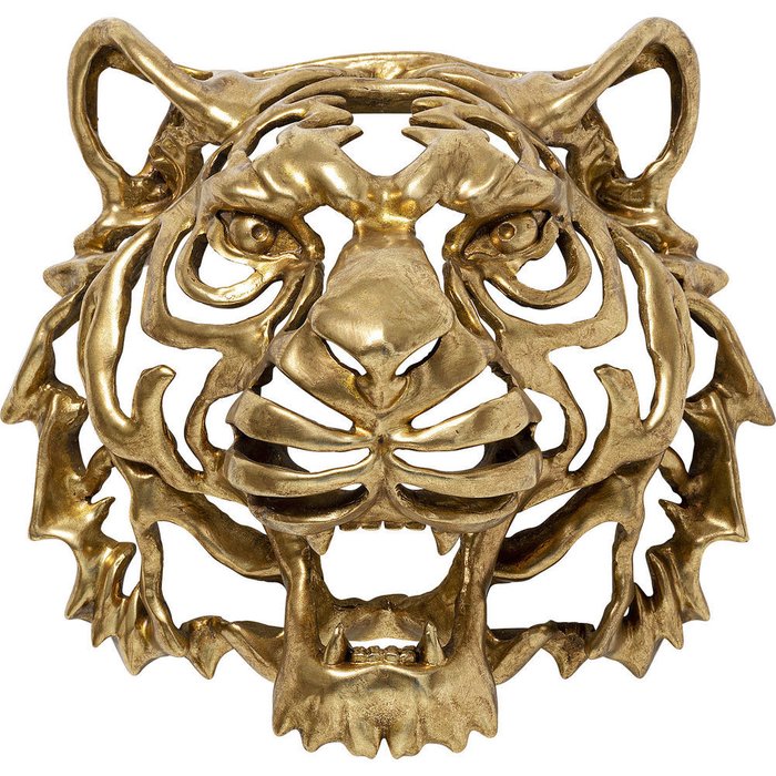 Украшение настенное Tiger золотого цвета