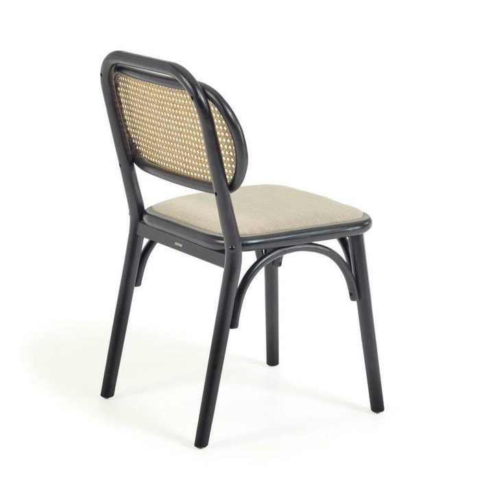 Стул Doriane черно-бежевого цвета - лучшие Обеденные стулья в INMYROOM