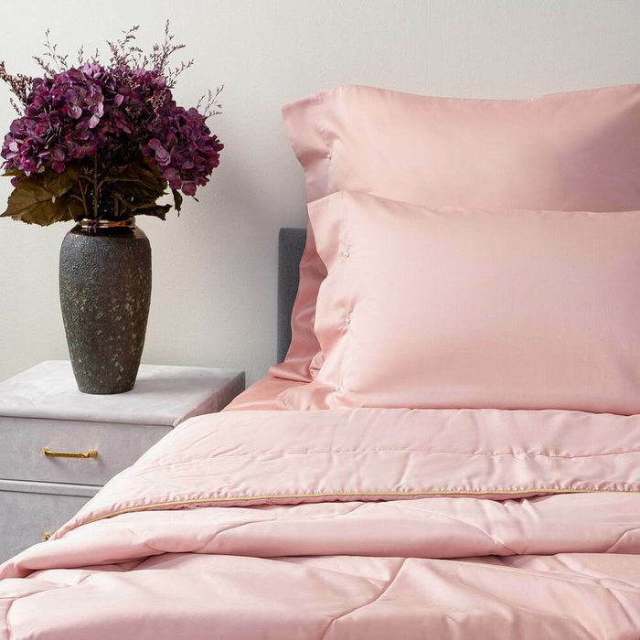 Одеяло Premium Mako 220х240 розового цвета - лучшие Одеяла в INMYROOM