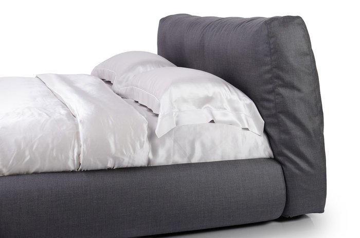 Кровать Husky 160х200 серого цвета с ортопедической решеткой - лучшие Кровати для спальни в INMYROOM