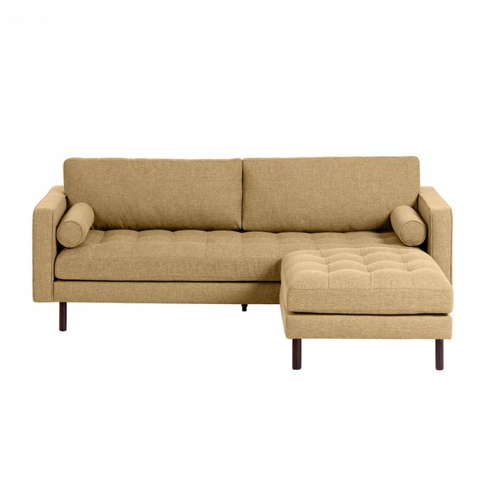 Прямой диван Bogart Mustard с пуфом - купить Прямые диваны по цене 202990.0