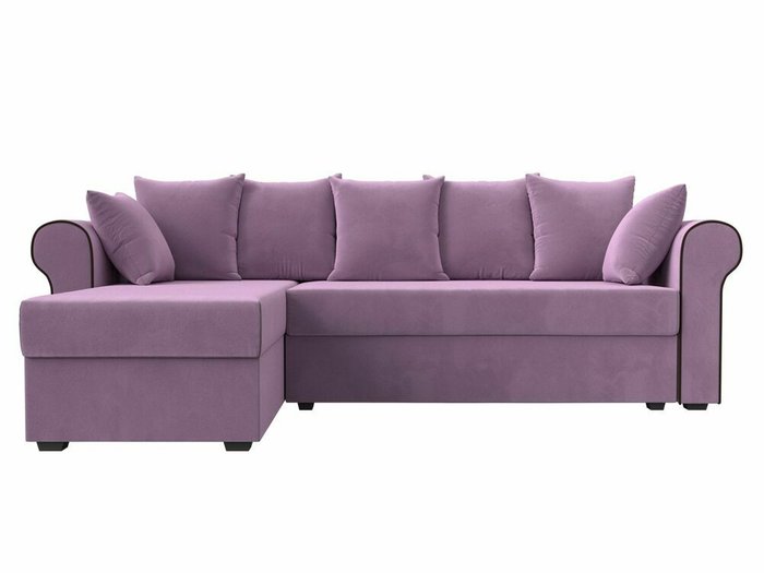 Угловой диван-кровать Рейн сиреневого цвета левый угол - купить Угловые диваны по цене 33999.0