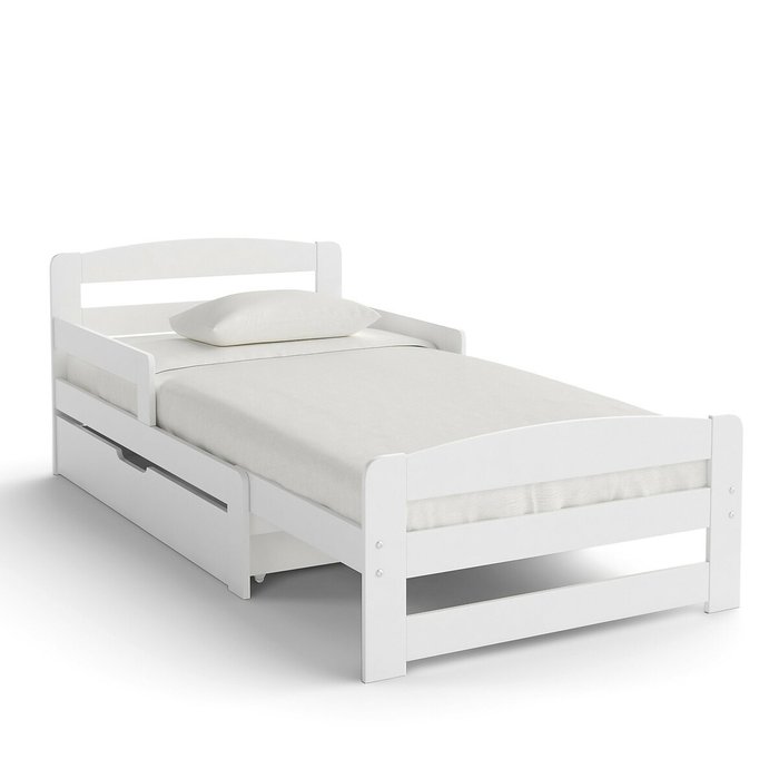 Кровать Toudou 90x200 белого цвета раздвижная