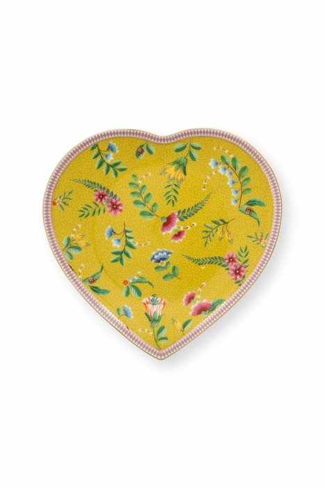 Набор из 2-х тарелок в форме сердца La Majorelle Yellow, 21,5 см - лучшие Тарелки в INMYROOM