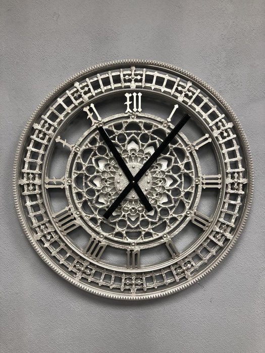 Настенные часы Tower mini серебряно-белого цвета - купить Часы по цене 12000.0