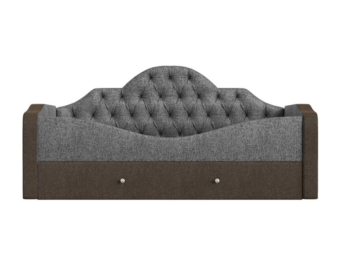 Детская кровать Скаут 72х160 серо-коричневого цвета  - купить Одноярусные кроватки по цене 36990.0