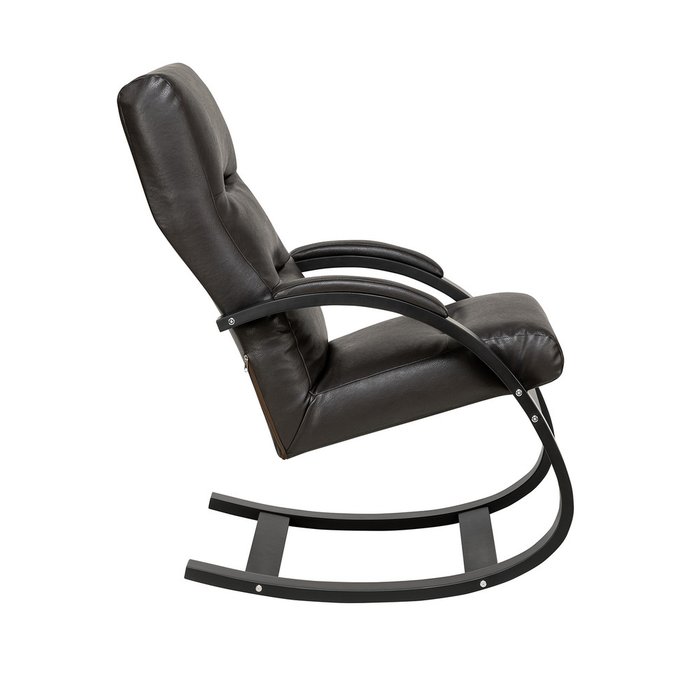 Кресло-качалка Милано черного цвета - лучшие Интерьерные кресла в INMYROOM