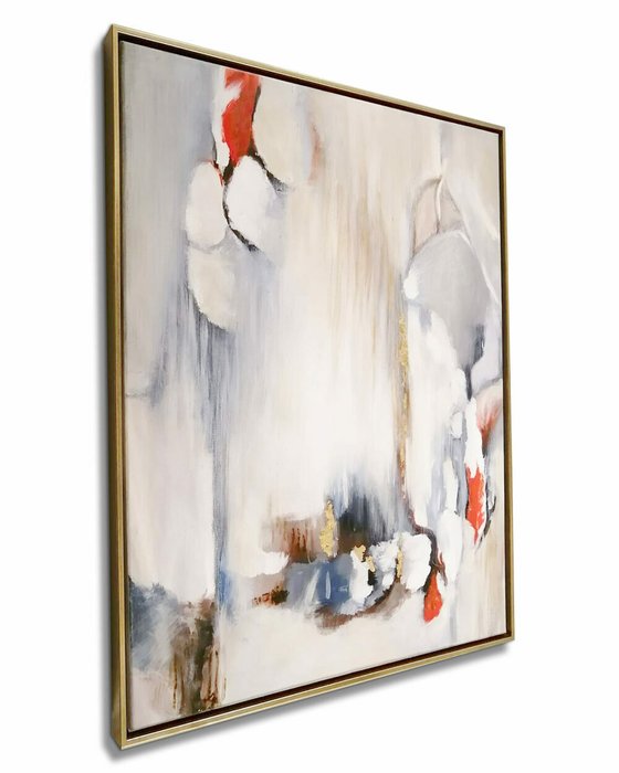 Картина Мангроув 80х105 серо-бежевого цвета - купить Картины по цене 27300.0