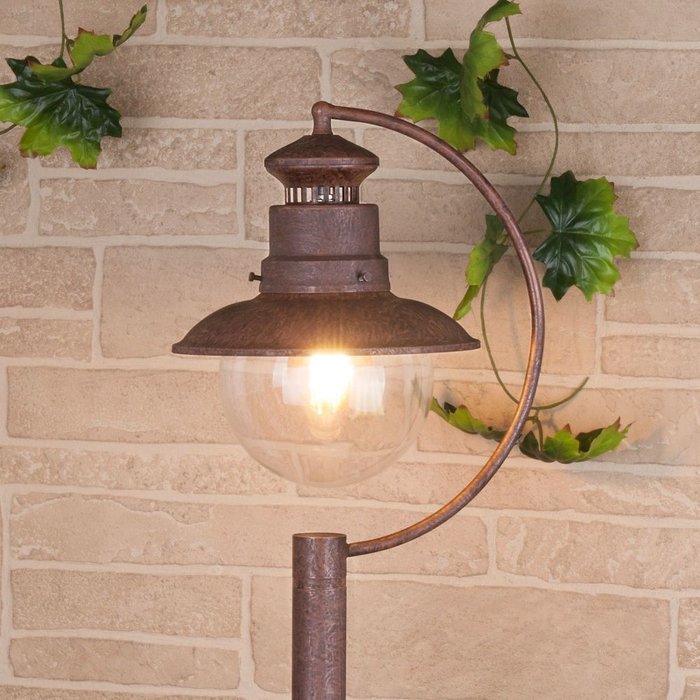 Уличный светильник на столбе Talli F коричневого цвета - купить Наземные светильники по цене 10800.0