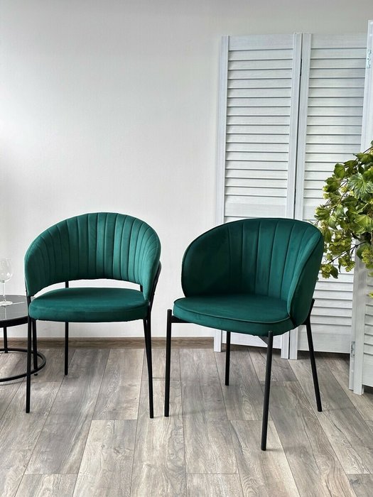 Стул Just изумрудного цвета - купить Обеденные стулья по цене 6200.0
