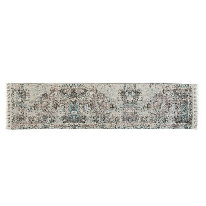 Ковер из полиэстера 60x240 бежево-серого цвета