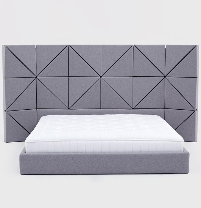 Кровать Floe Comforty серого цвета 180х200