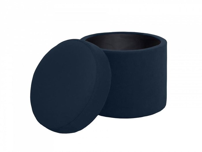 Пуф Barrel малый темно-синего цвета - купить Пуфы по цене 5865.0