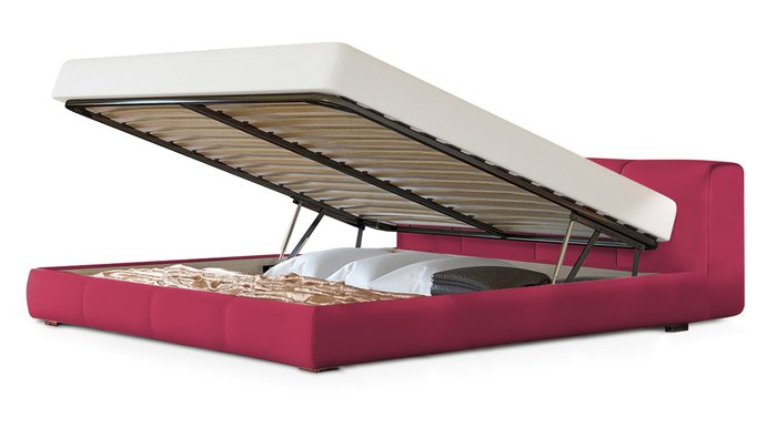 Кровать Митра 140х200 красного цвета - купить Кровати для спальни по цене 50700.0