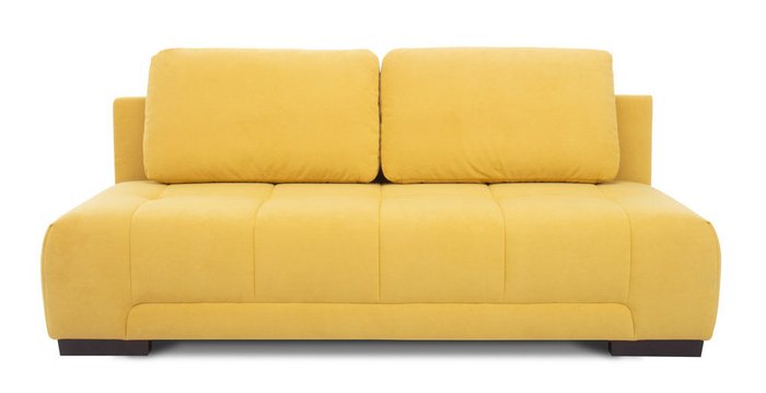 Прямой диван-кровать Льюис желтого цвета