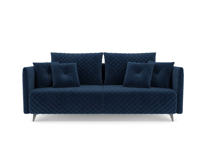 Прямой диван-кровать Вашингтон темно-синего цвета - купить Прямые диваны по цене 45990.0