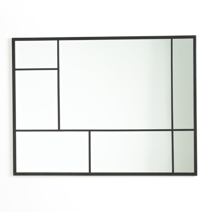 Настенное зеркало Lenaig 90х120 черного цвета - лучшие Настенные зеркала в INMYROOM