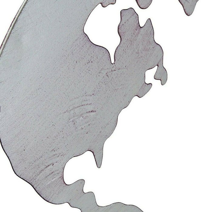 Декоративная фигура DKD Home Decor Карта Мира Чёрный Медь Белый 60 x 1 x 60 cm (3 Предметы) - купить Фигуры и статуэтки по цене 13584.0