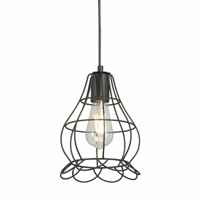 Подвесной светильник V2868-1/1S (металл, цвет черный) - лучшие Подвесные светильники в INMYROOM