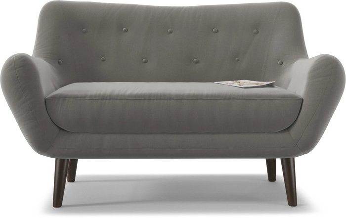 Диван прямой Элефант Gray серого цвета - купить Прямые диваны по цене 22241.0