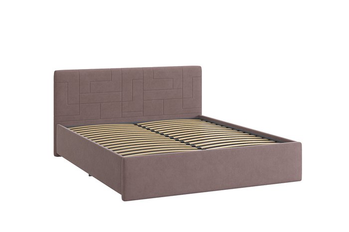 Кровать Лора 2 160х200 коричневого цвета без подъемного механизма  - купить Кровати для спальни по цене 25880.0