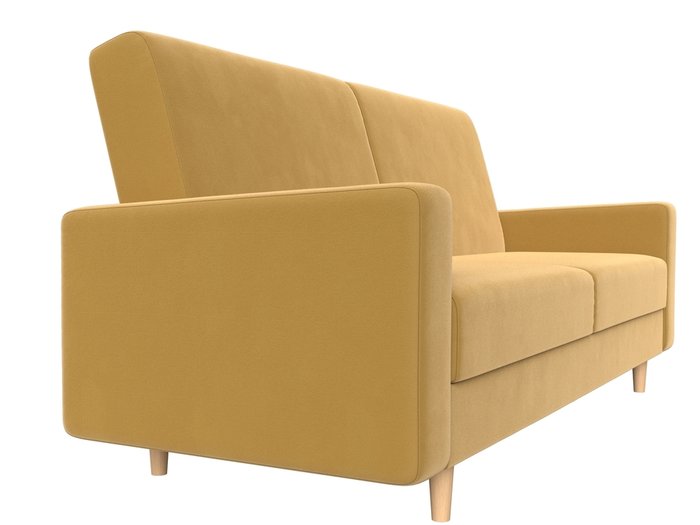 Прямой диван-кровать Бонн желтого цвета - лучшие Прямые диваны в INMYROOM