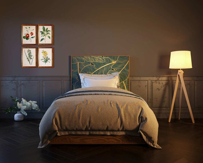 Кровать Berber 120х200 принт 41 - лучшие Кровати для спальни в INMYROOM