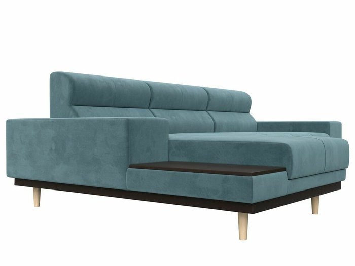 Угловой диван-кровать Леонардо бирюзового цвета левый угол - лучшие Угловые диваны в INMYROOM