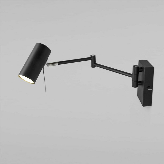 Настенный светильник с поворотным плафоном 20166/1 черный Lank - купить Бра и настенные светильники по цене 6200.0