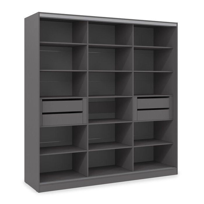 Шкаф-купе Comfort 18.9 темно-серого цвета - купить Шкафы-купе по цене 94546 Шкаф-купе Comfort 18.9 темно-серого цвета - купить Шкафы-купе по цене 94546