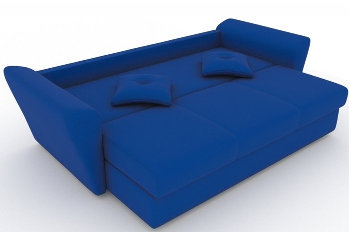 Прямой диван-кровать Neapol синего цвета - купить Прямые диваны по цене 16000.0