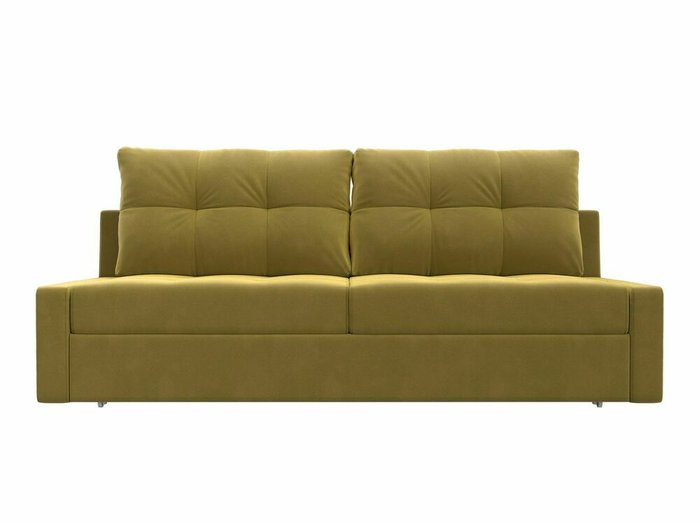 Прямой диван-кровать Мартин желтого цвета - купить Прямые диваны по цене 39999.0