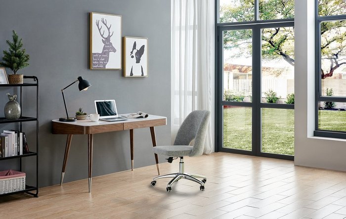 Кресло Greta серого цвета - лучшие Офисные кресла в INMYROOM
