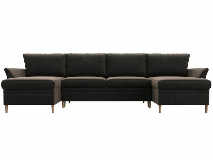 Угловой диван-кровать София коричневого цвета - купить Угловые диваны по цене 72999.0