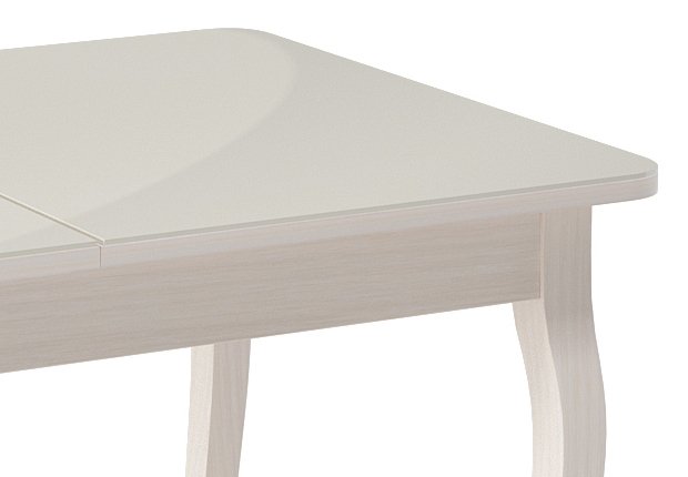 Стол раздвижной обеденный светло-бежевого цвета - купить Обеденные столы по цене 27120.0