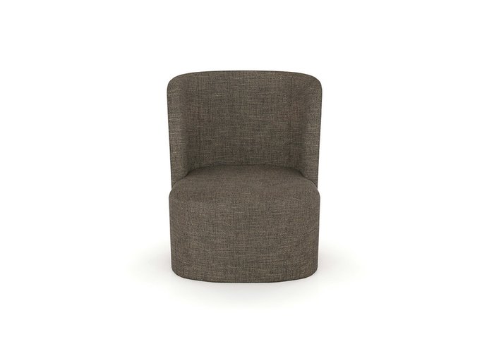 Кресло E7.5 в обивке из рогожки коричневого цвета - купить Интерьерные кресла по цене 37900.0