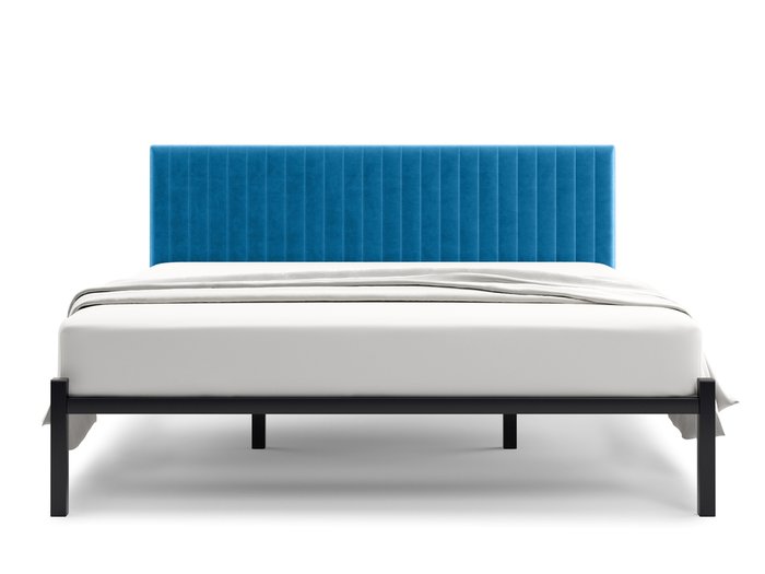 Кровать Лофт Mellisa Steccato 180х200 сине-голубого цвета без подъемного механизма - купить Кровати для спальни по цене 19900.0