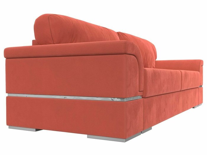 Прямой диван-кровать Порту кораллового цвета - лучшие Прямые диваны в INMYROOM